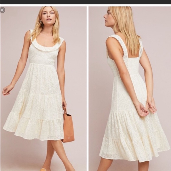 Anthropologie Dresses & Skirts - Anthropologie Maeve Belle Tiered Midi Dress Sz M